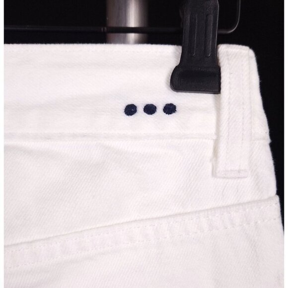 Officine Generale Slim Fit Japanese Selvedge Denim Jeans 28 Mens White $315 - Picture 9 of 14